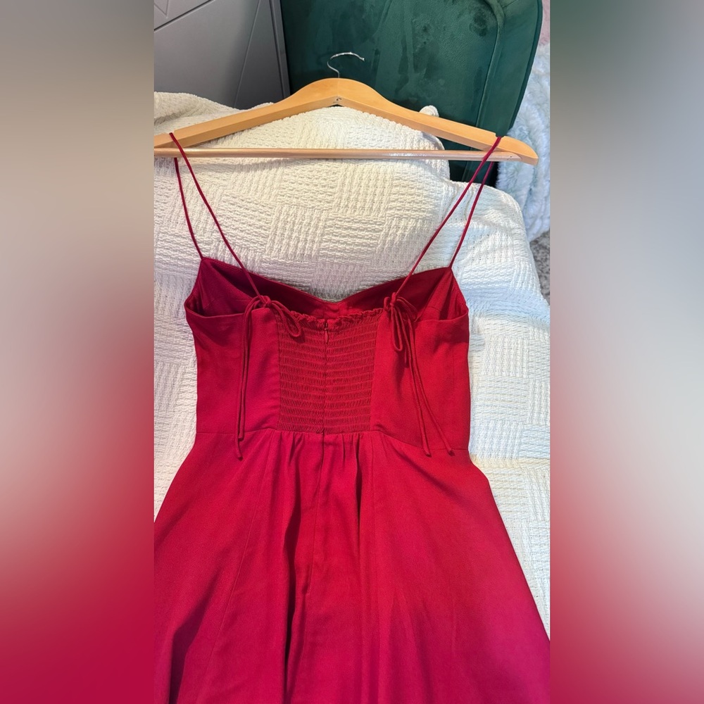 Reformation Saskia Dress In Sangre, brand new, never worn, no flaws. - Picture 10 of 14